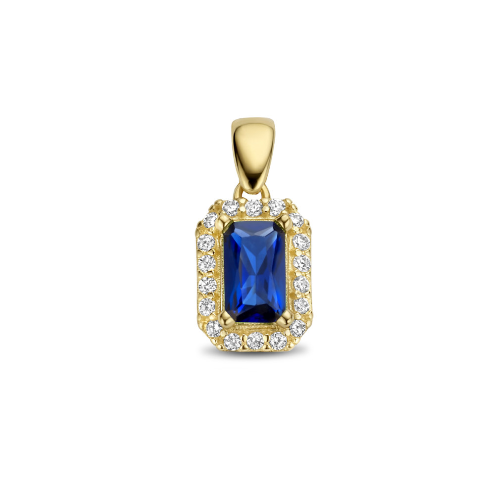 rechthoekige-gouden-hanger-met-blauwe-en-transparante-zirkonia-stenen-hoogte-12-mm