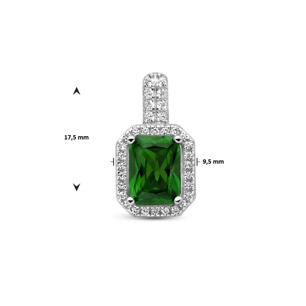 rechthoekige-groene-hanger-zirkonia-en-zilver-9-5-mm-breed-x-17-5-mm-hoog