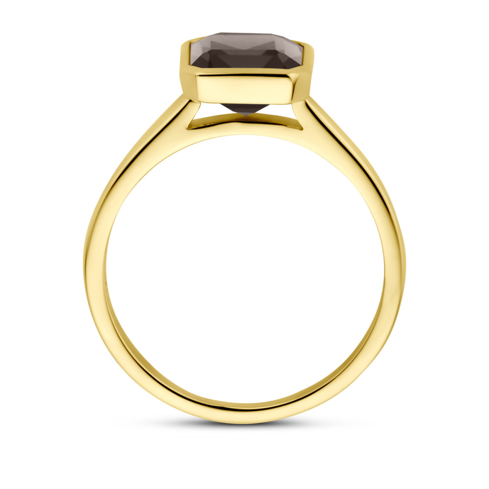rechthoekige-ring-14-karaat-goud-en-bruine-rookkwarts-10-mm-breedte