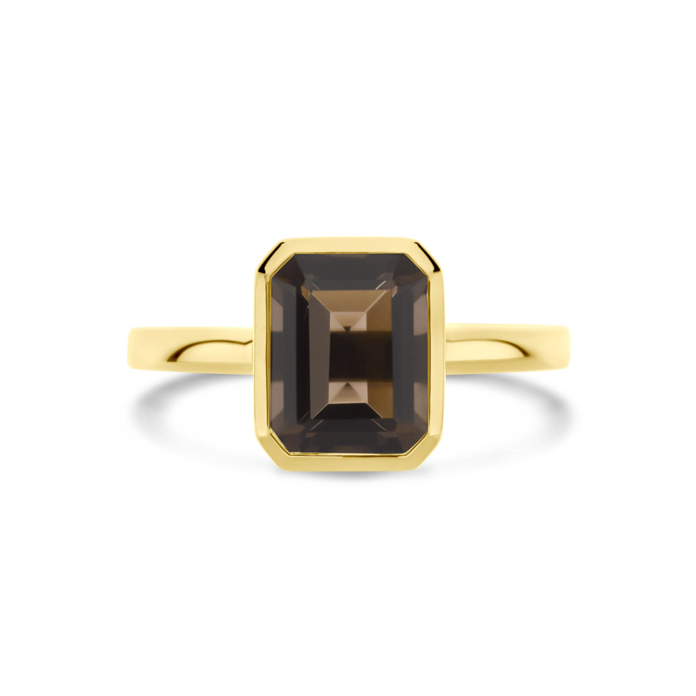 rechthoekige-ring-14-karaat-goud-en-bruine-rookkwarts-10-mm-breedte