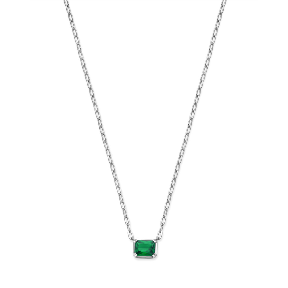 rechthoekige-zilveren-ketting-met-groene-zirkonia-lengte-verstelbaar-40-44-cm