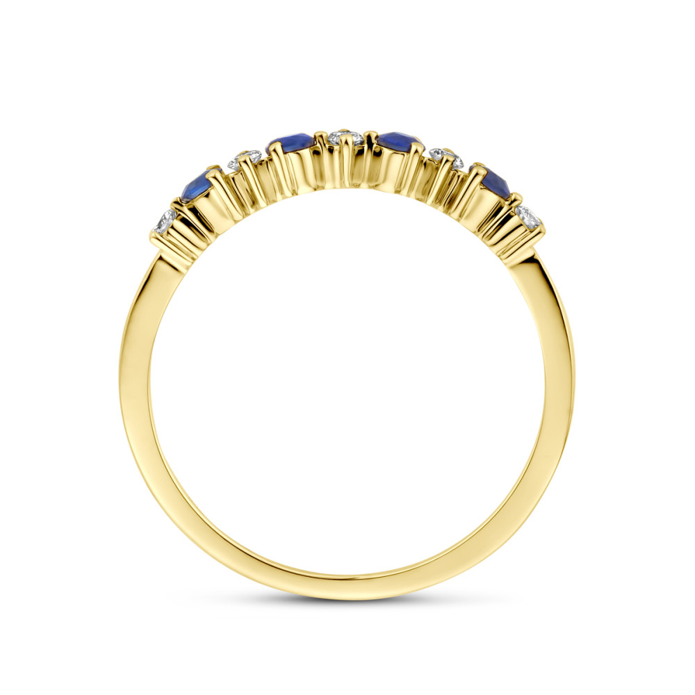 ring-14-karaat-goud-met-0-08-crt-diamanten-en-donkerblauwe-saffieren-3-mm-breedte