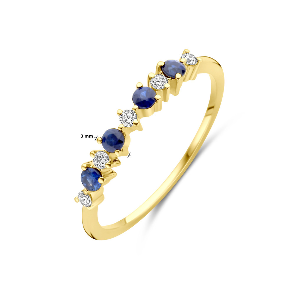 ring-14-karaat-goud-met-0-08-crt-diamanten-en-donkerblauwe-saffieren-3-mm-breedte