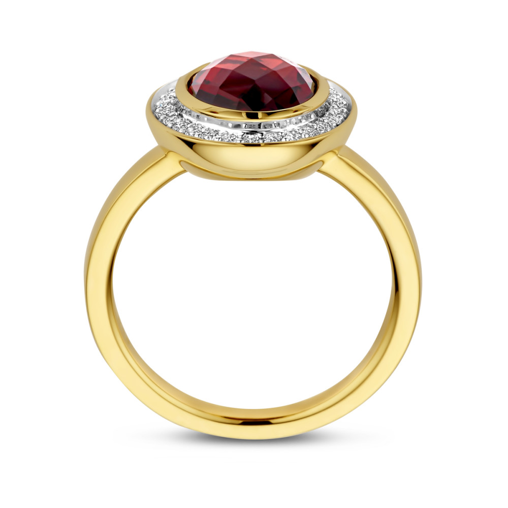 ring-14-karaat-goud-met-0-18-crt-diamanten-en-rode-granaat-15-mm-breedte
