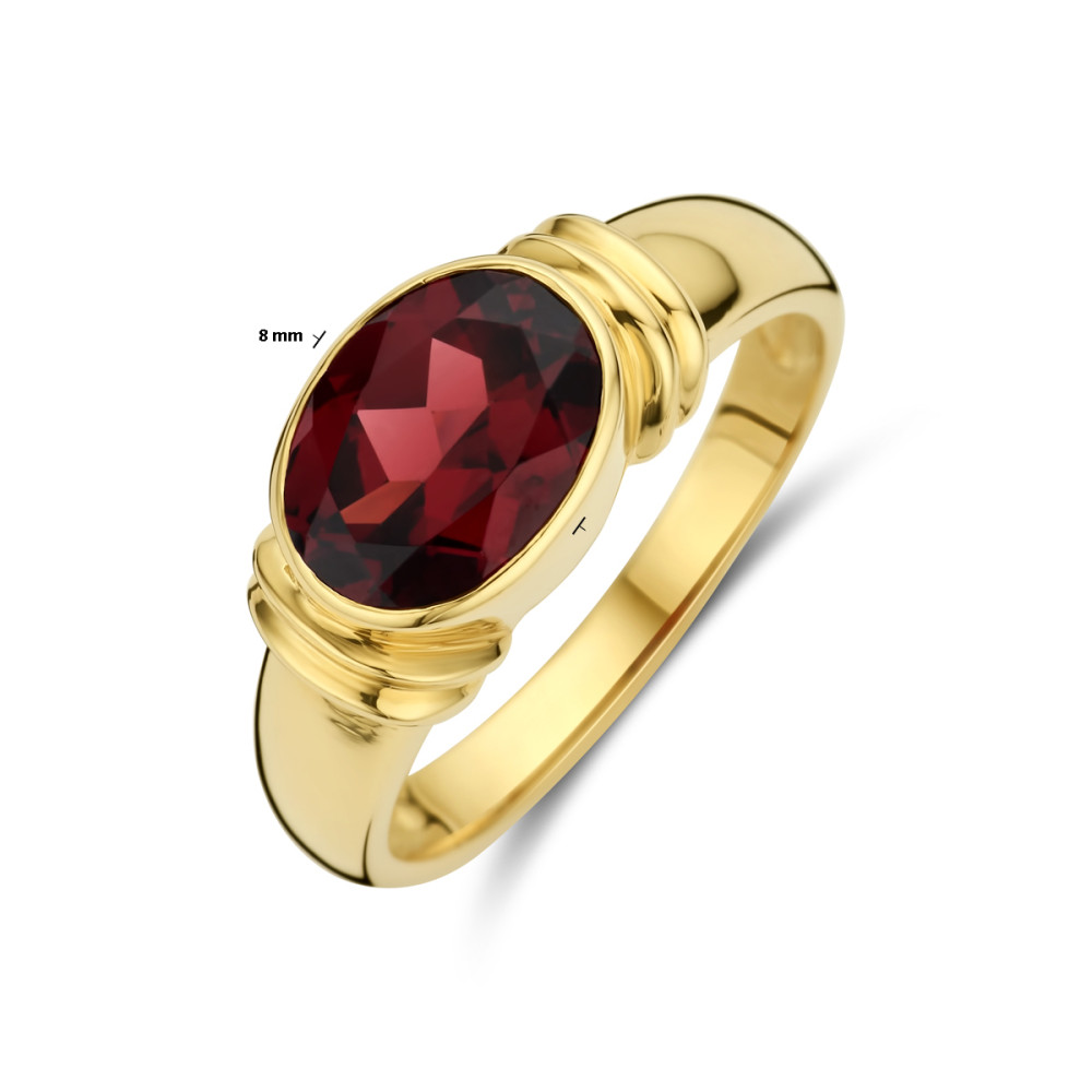 ring-14-karaat-goud-met-ovaal-rode-granaat-8-mm-breedte