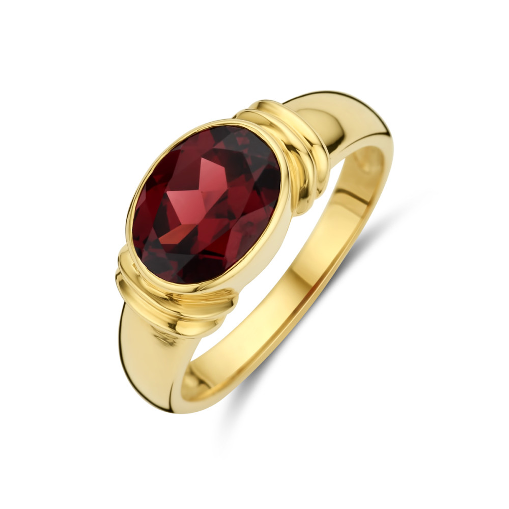 ring-14-karaat-goud-met-ovaal-rode-granaat-8-mm-breedte