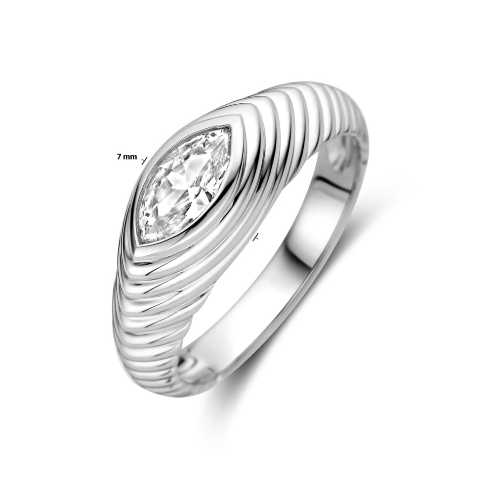 ring-925-zilver-ribbel-patroon-en-transparante-zirkonia-marquise-geslepen-7-mm-breedte