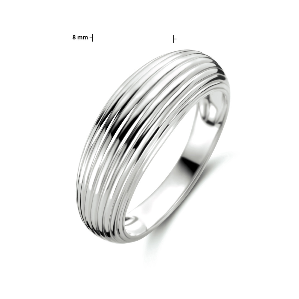 ring-gerhodineerd-925-zilver-parallelle-ribbels-bol-glanzend-8-mm-breedte