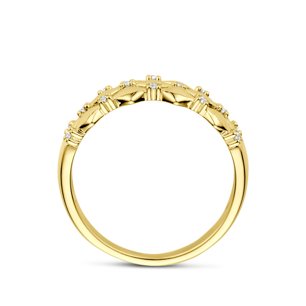 ring-honingraatpatroon-14-karaat-goud-met-0-08-crt-natuurlijke-diamanten-7-mm-breedte