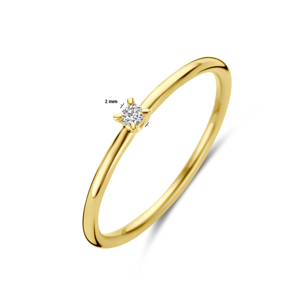 ring-met-0-03-crt-natuurlijke-diamant-14-karaat-goud-glanzend-2-mm-breedte