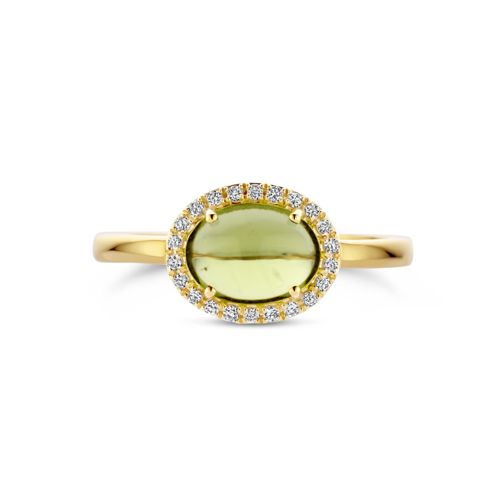 ring-met-groene-peridoot-en-0-09-crt-diamanten-14-karaat-glanzend-goud-10-5-mm-breedte