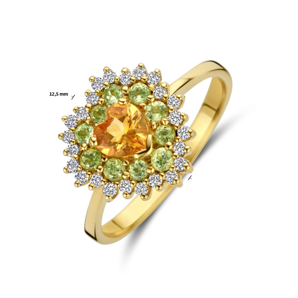 ring-met-steen-14-karaat-goud-citrien-diamant-0-19-crt-peridoot-12-5-mm-breedte