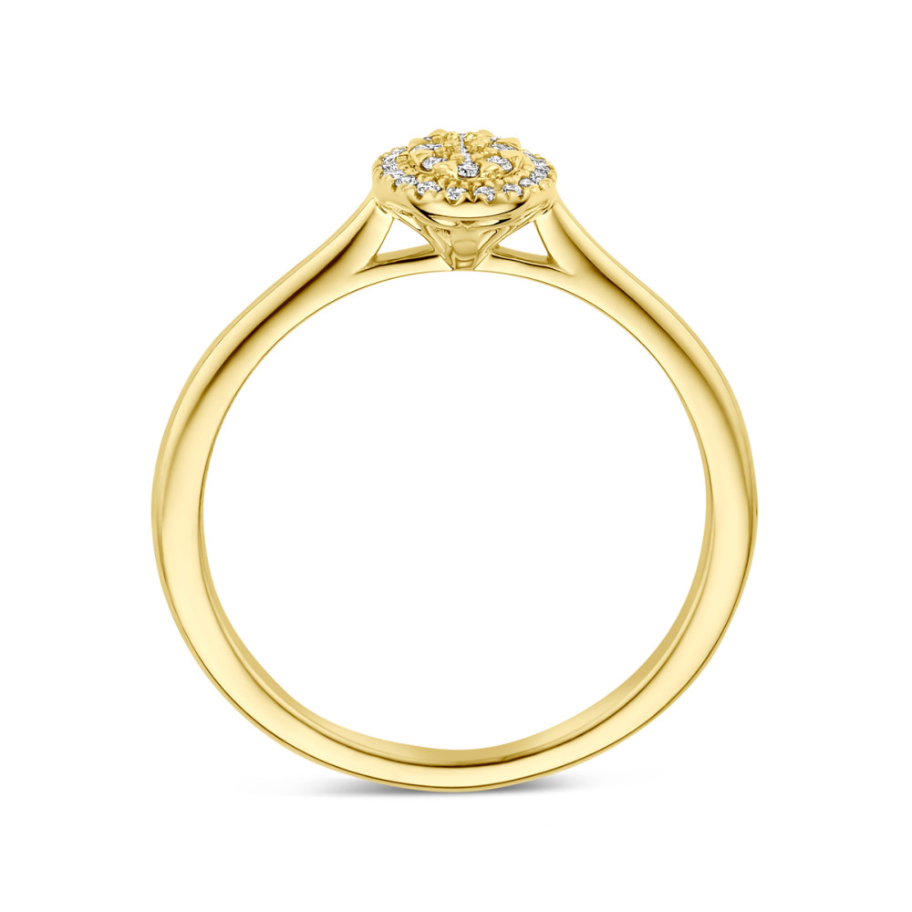 ring-van-14-karaat-goud-glanzend-met-0-13-crt-diamant-transparant-cluster-6-mm-breedte