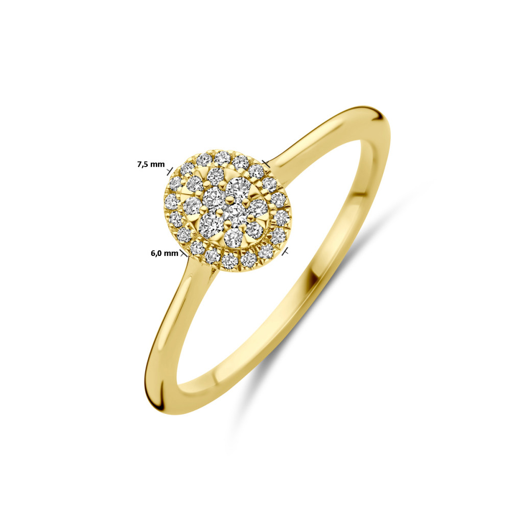ring-van-14-karaat-goud-glanzend-met-0-13-crt-diamant-transparant-cluster-6-mm-breedte