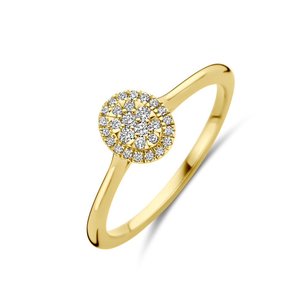 ring-van-14-karaat-goud-glanzend-met-0-13-crt-diamant-transparant-cluster-6-mm-breedte