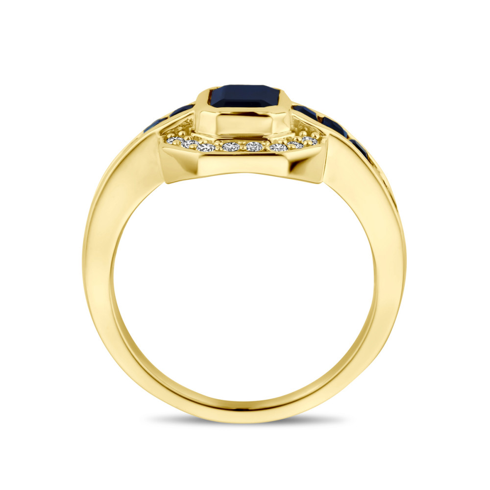 ring-van-14-karaat-goud-met-diepblauwe-saffier-en-0-20-crt-diamant-13-5-mm-breedte