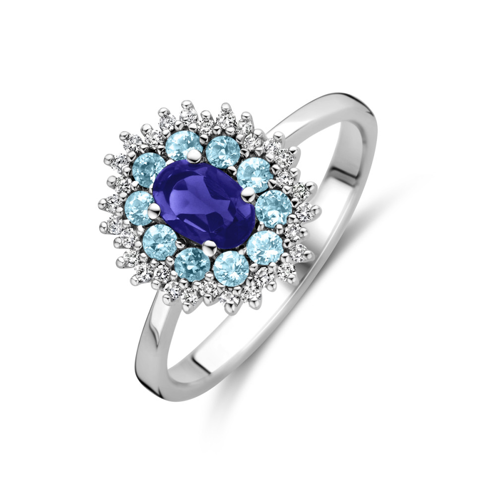 ring-witgoud-14-karaat-diamant-blauwe-ioliet-en-london-blue-topaas-13-mm-breedte