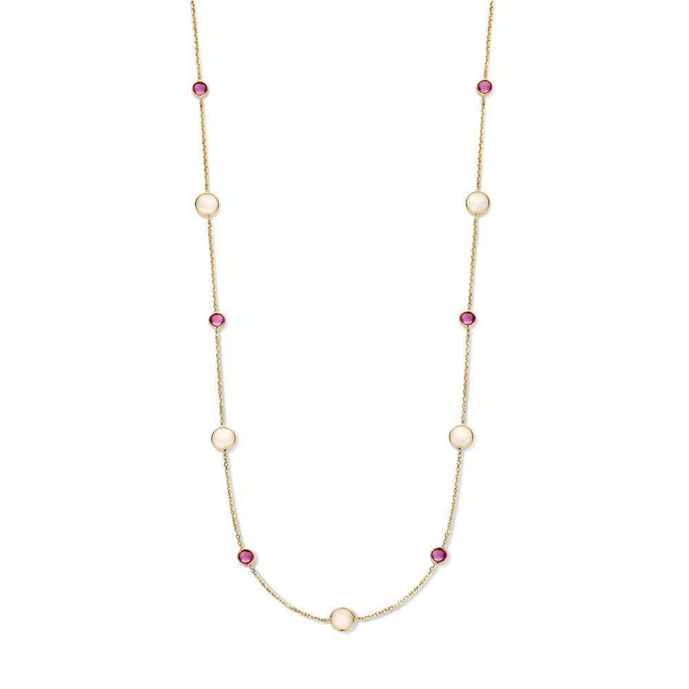rond-14-karaat-gouden-ketting-met-robijn-en-maansteen-lengte-45-cm