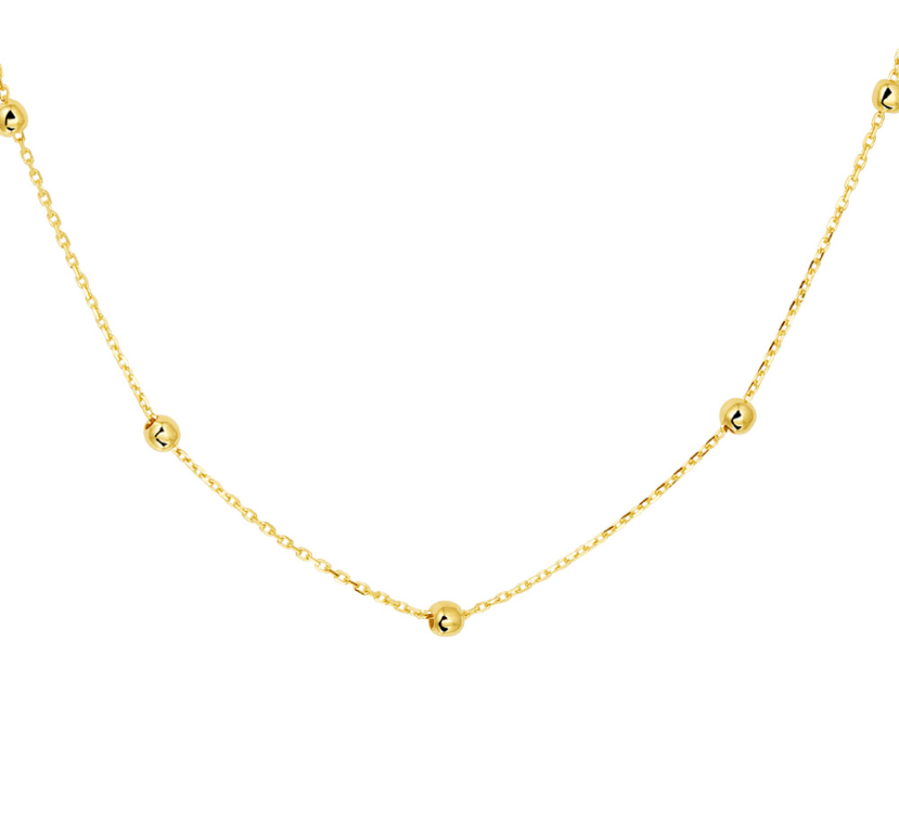 rond-bolletje-1-mm-schakelcollier-goud-kettingen-zonder-hanger-lengte-verstelbaar-42-46-cm