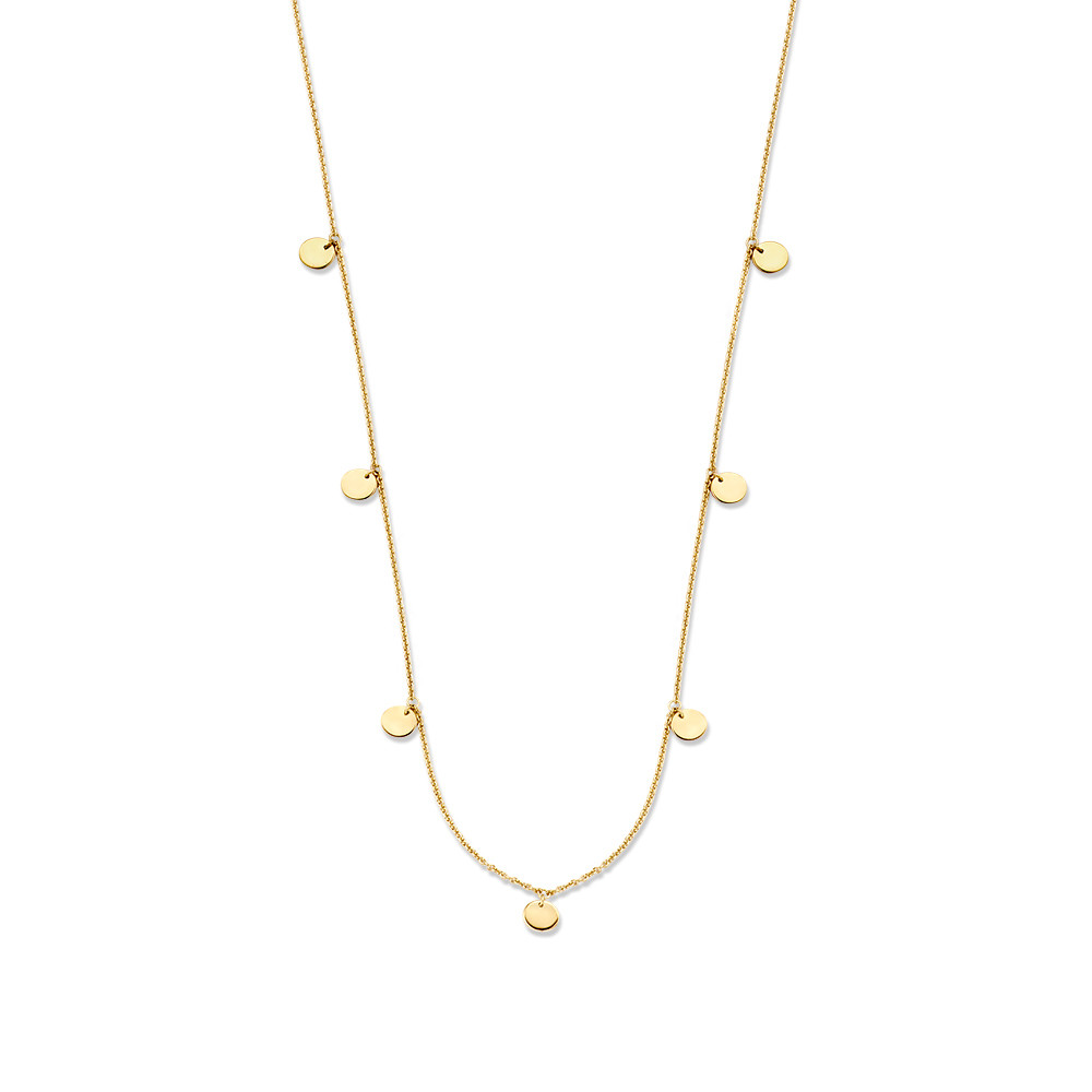 ronde-bolletjesketting-met-hanger-goud-huiscollectie-lengte-45-cm