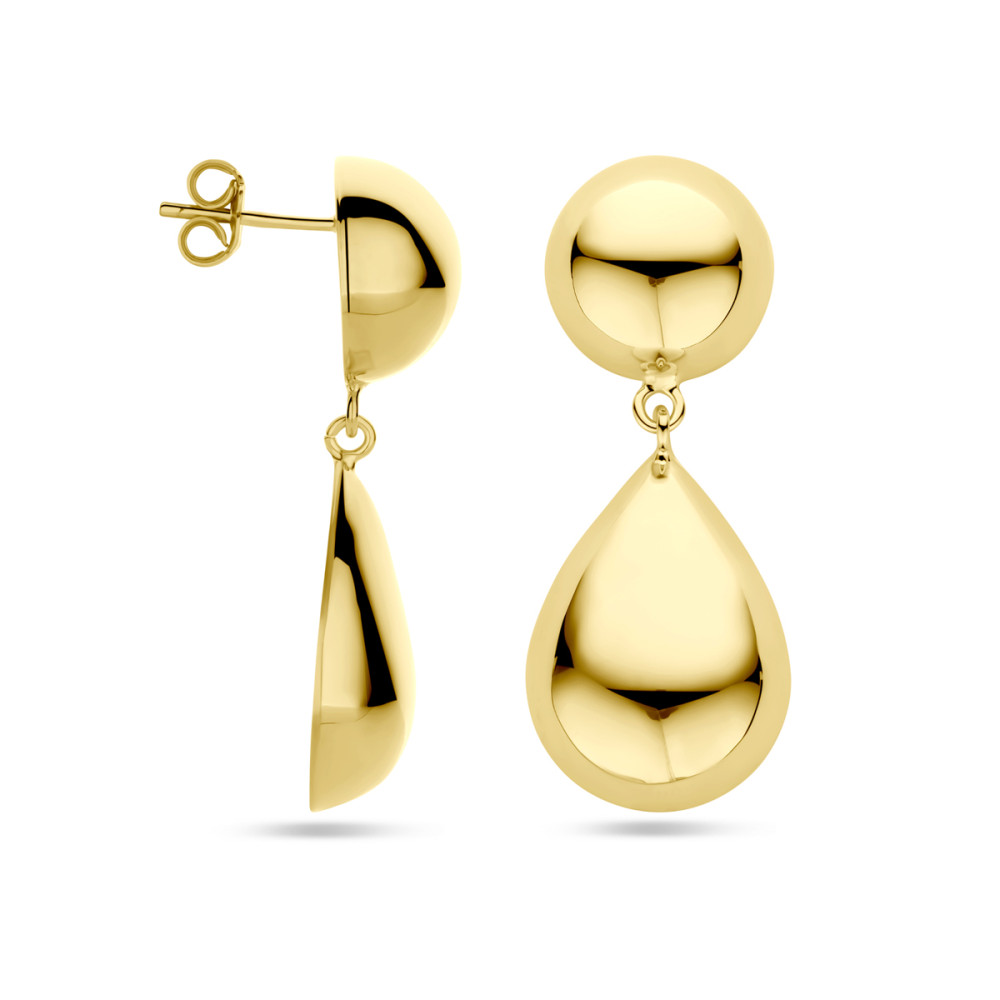 ronde-bolvormige-oorhangers-gold-plating-40-mm