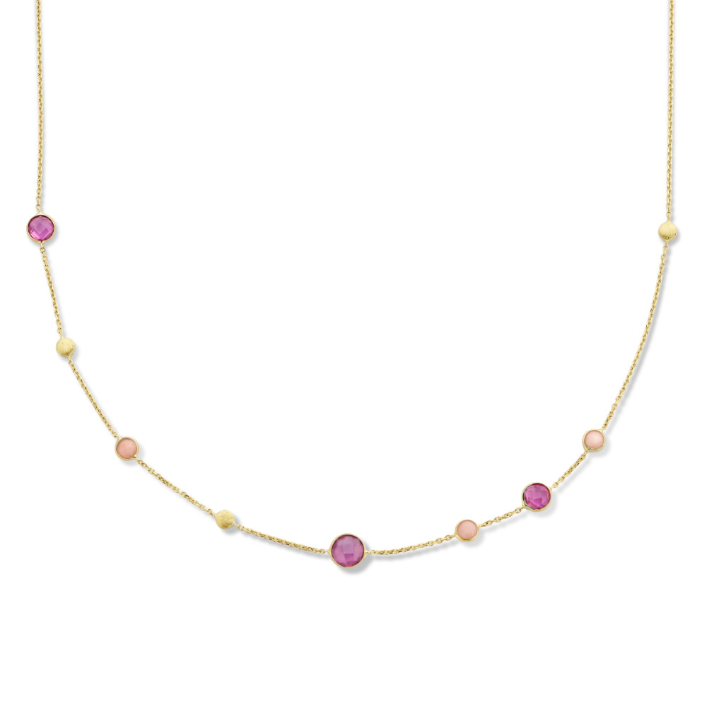 ronde-edelsteencollier-goud-met-robijn-en-opaal-lengte-verstelbaar-41-45-cm