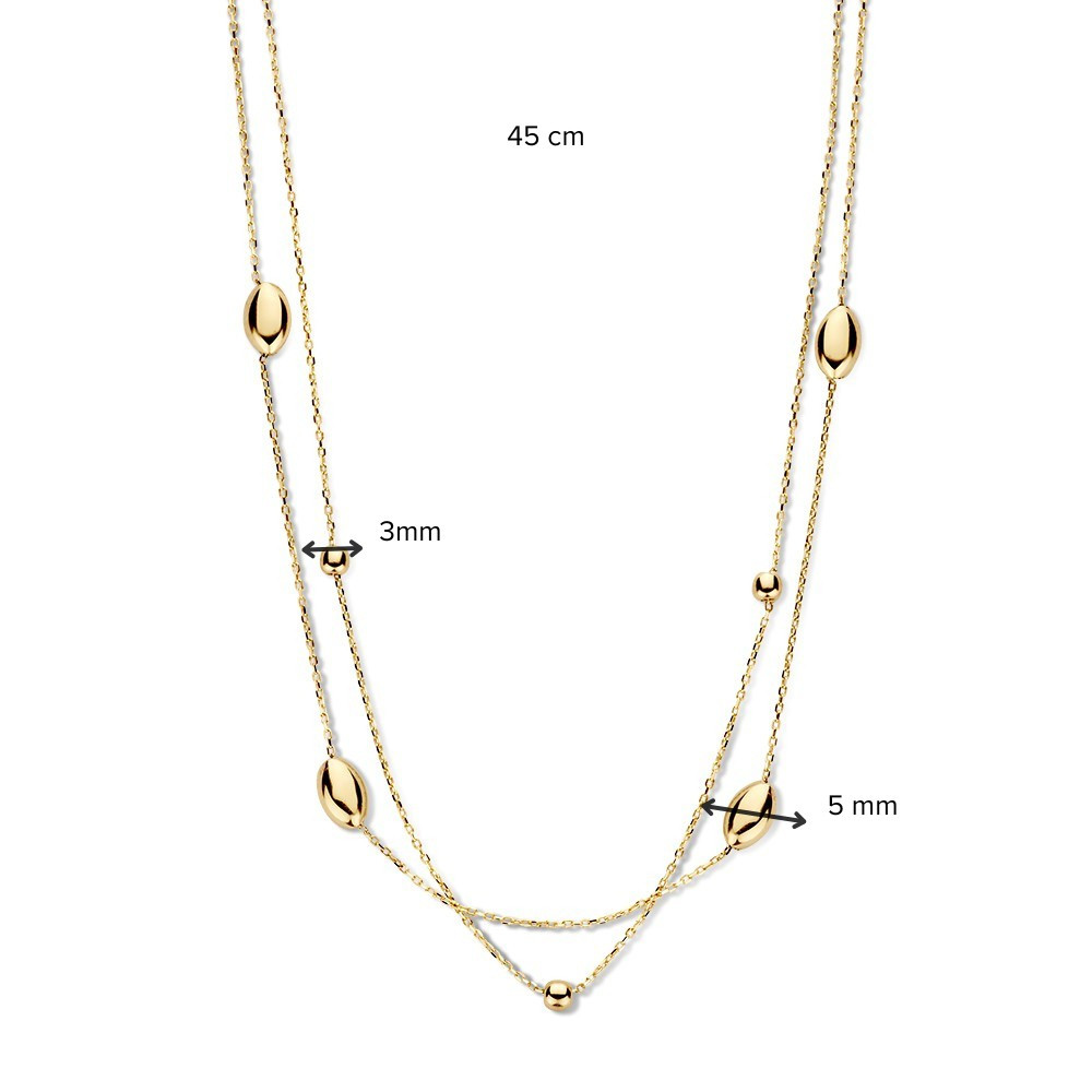 ronde-en-ovale-hangers-14-karaat-gouden-collier-lengte-45-cm