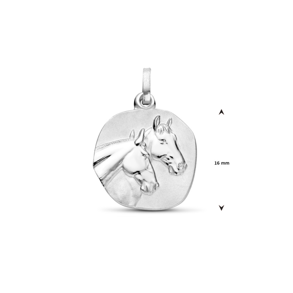 ronde-hanger-met-paardenhoofden-925-zilver-glanzend-22-mm-hoogte
