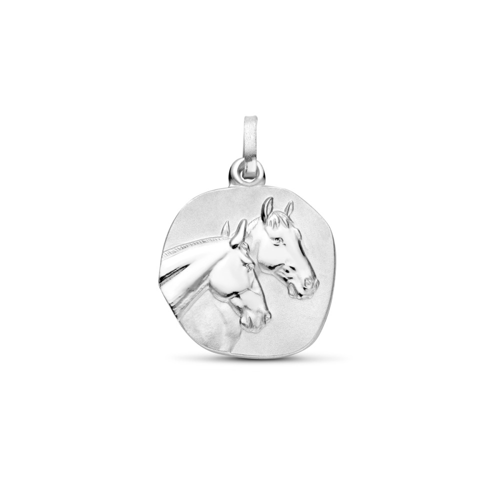 ronde-hanger-met-paardenhoofden-925-zilver-glanzend-22-mm-hoogte