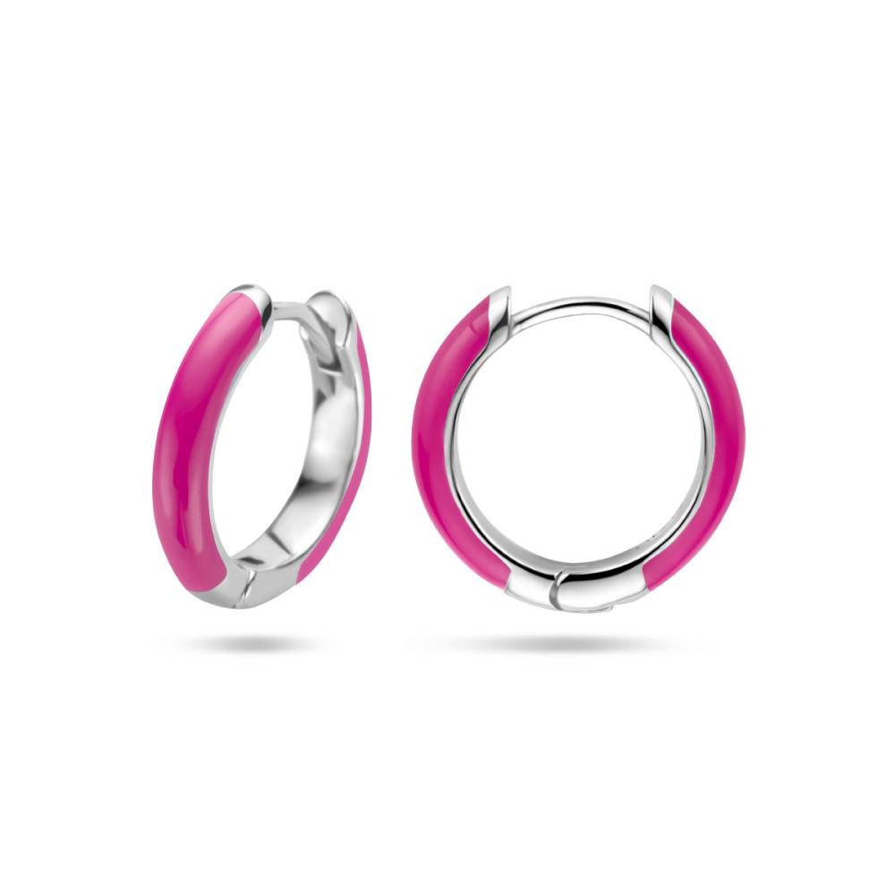 ronde-klapcreolen-zilver-met-roze-emaille-diameter-14-mm