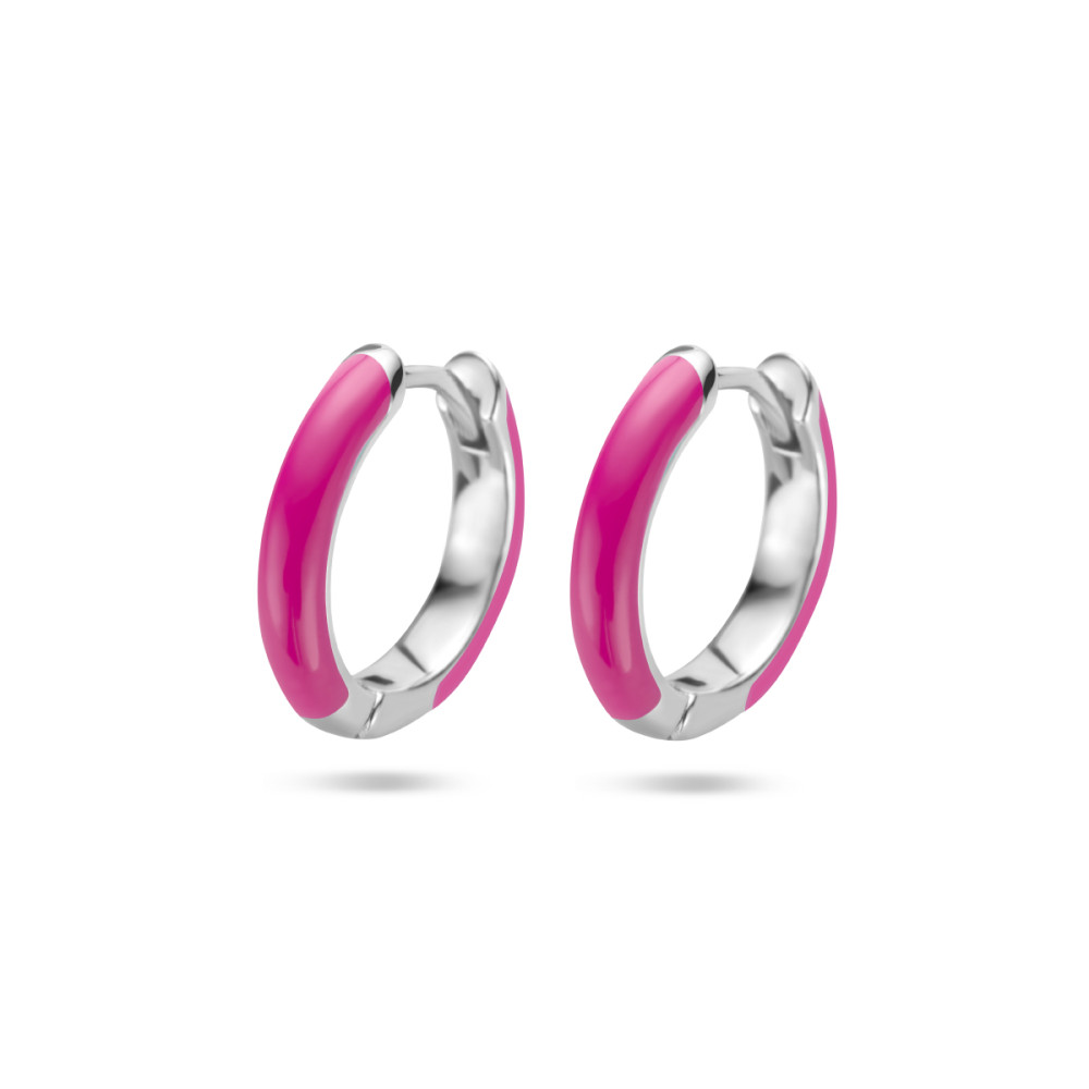 ronde-klapcreolen-zilver-met-roze-emaille-diameter-14-mm