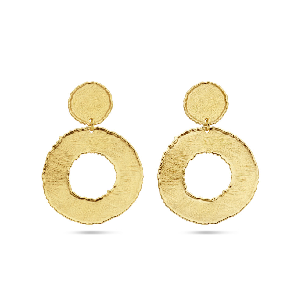 ronde-oorhangers-gold-plating-met-krastextuur-50-mm