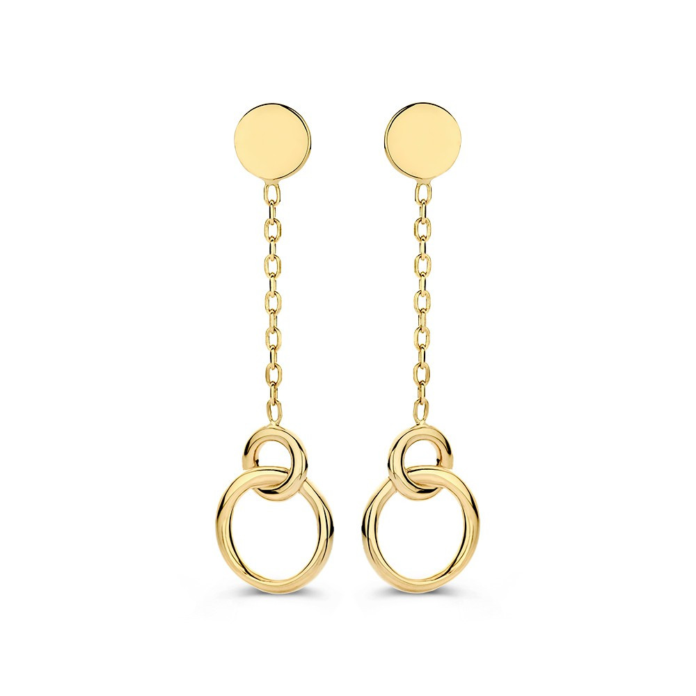 ronde-oorhangers-goud-14-karaat-hoogte-39-mm