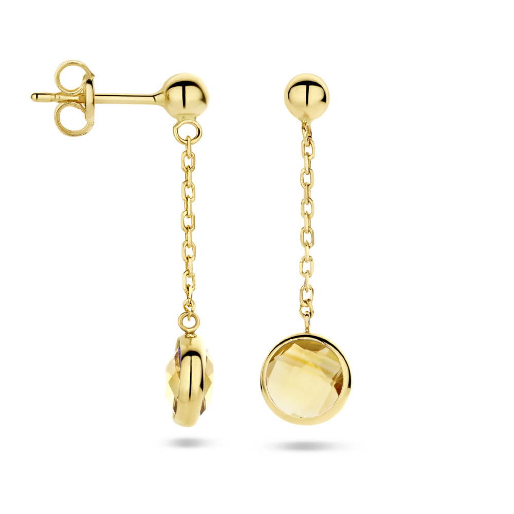 ronde-oorhangers-met-citrien-in-goud-24-mm