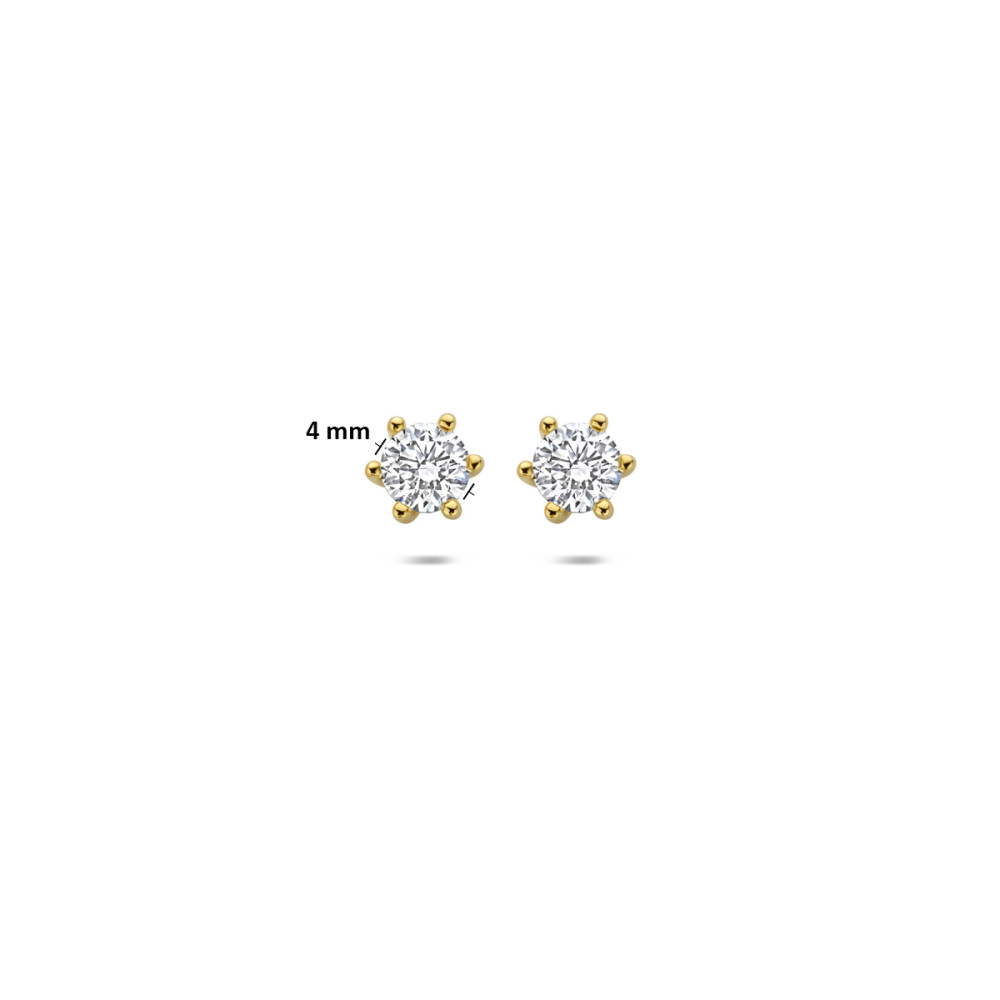 ronde-oorknopjes-14-karaat-goud-diamanten-0-50-crt-glanzend-4-mm-diameter