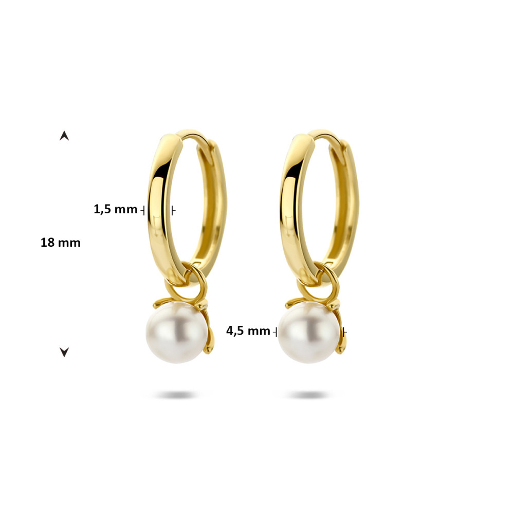 ronde-oorringen-met-hanger-14-karaat-goud-parel-wit-glanzend-4-5-mm-breed-x-18-mm-hoog