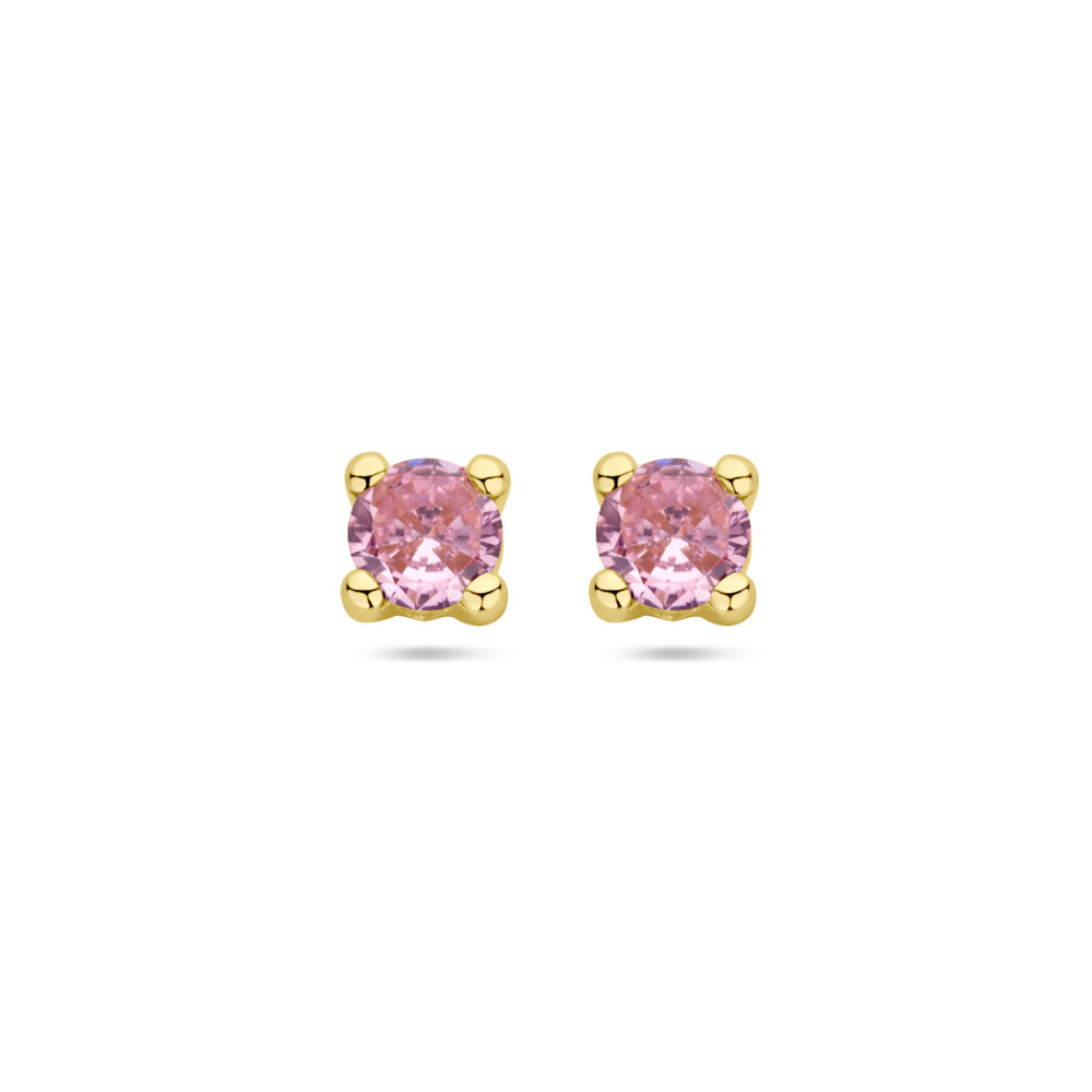 ronde-oorstekers-met-roze-zirkonia-14-karaat-goud/diameter-4-5-mm
