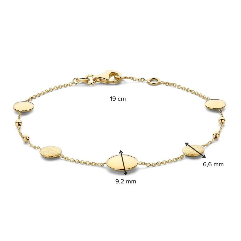 ronde-schakelarmband-14-karaat-goud-mat-en-glanzend-met-bolletjes-lengte-19-cm