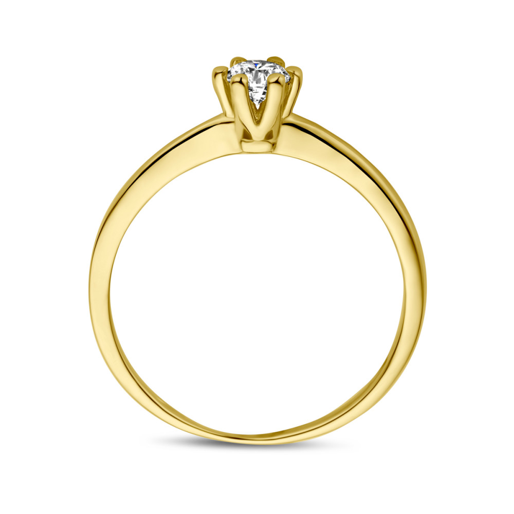 ronde-solitair-ring-van-14-karaat-goud-met-centrale-diamant-van-0-10-crt-in-klauwzetting