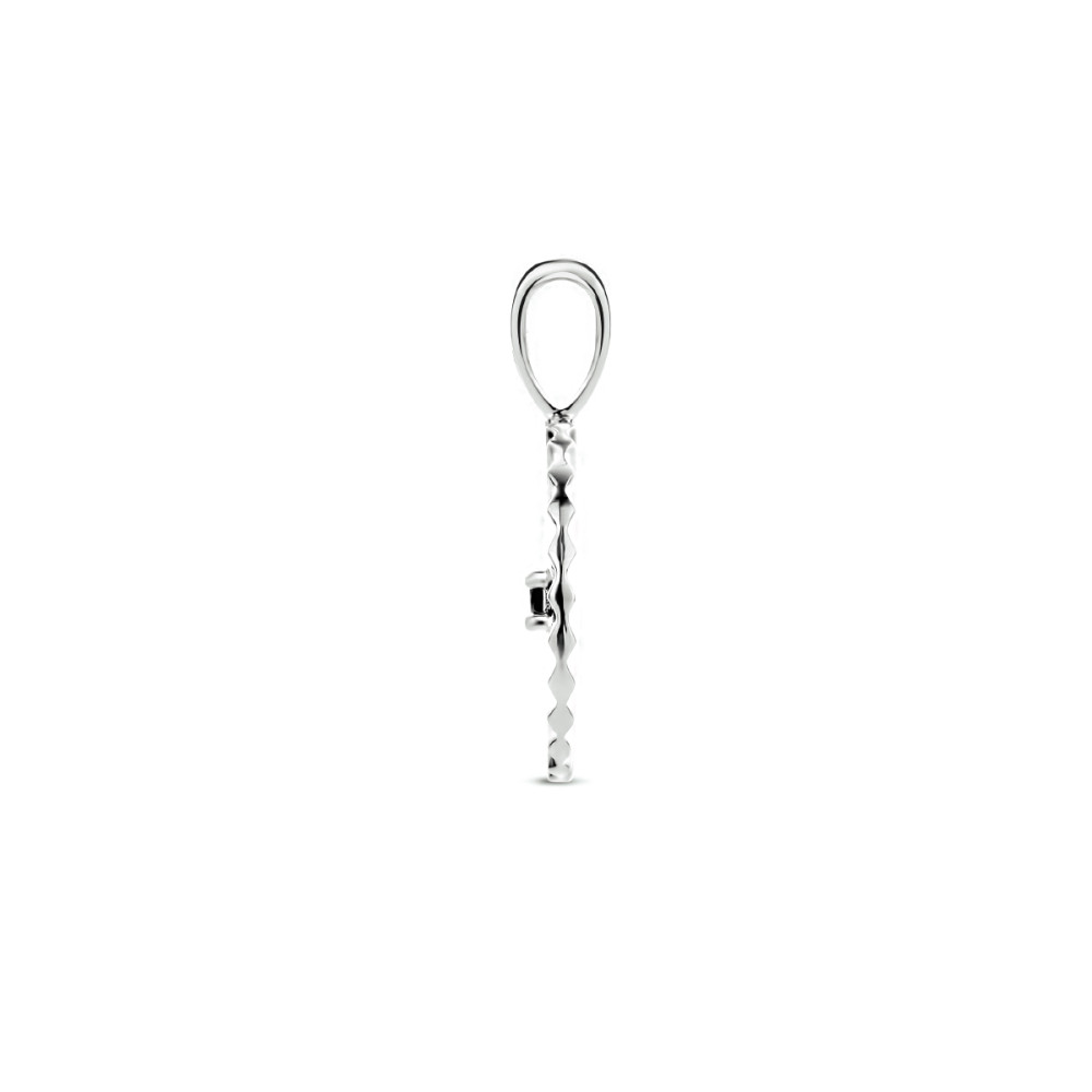 ronde-zilveren-hanger-met-zwarte-zirkonia-en-gestreept-patroon-hoogte-18-mm