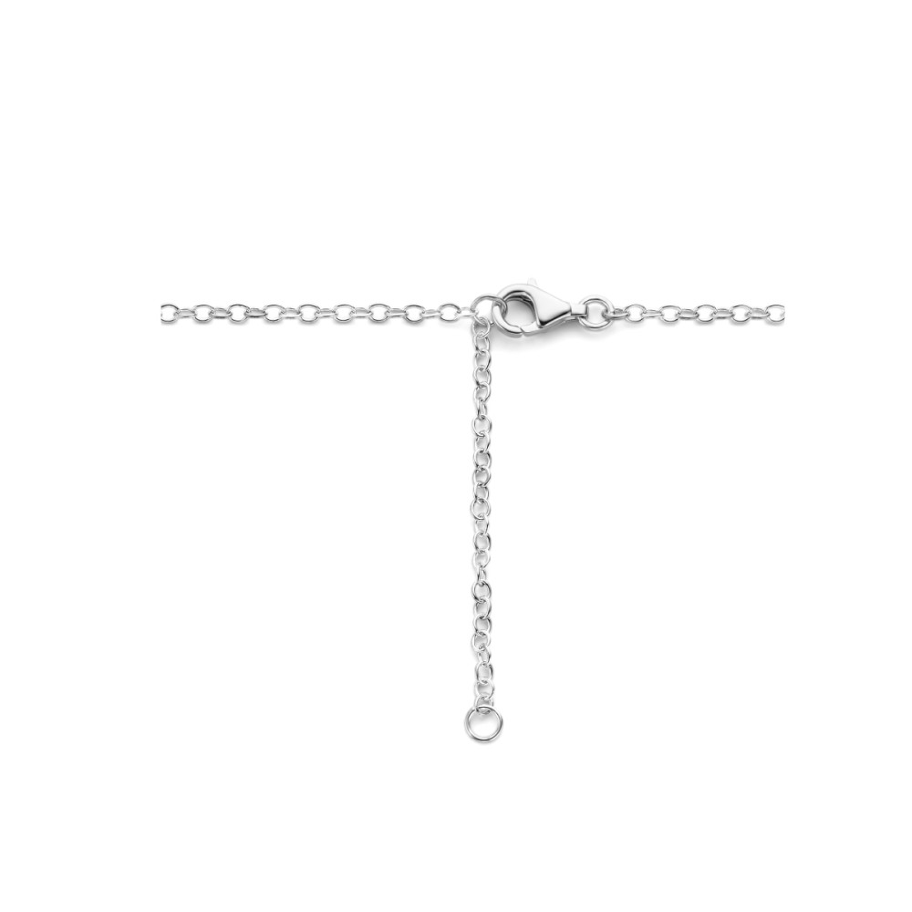ronhet-collier-2-4-mm-met-hanger-zilver-gerhodineerd-lengte-verstelbaar-41-45-cm