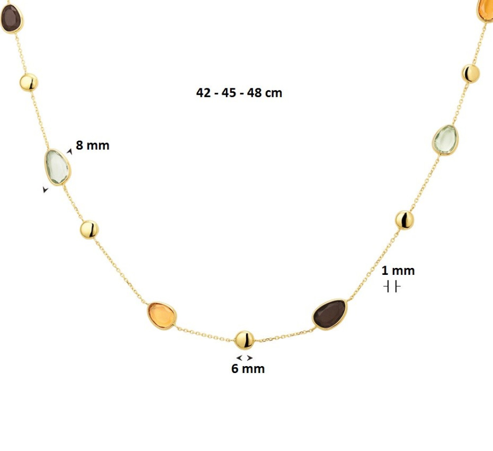 rookkwarts-citrien-amethist-edelsteen-ketting-14-karaat-goud-lengte-verstelbaar-42-48-cm