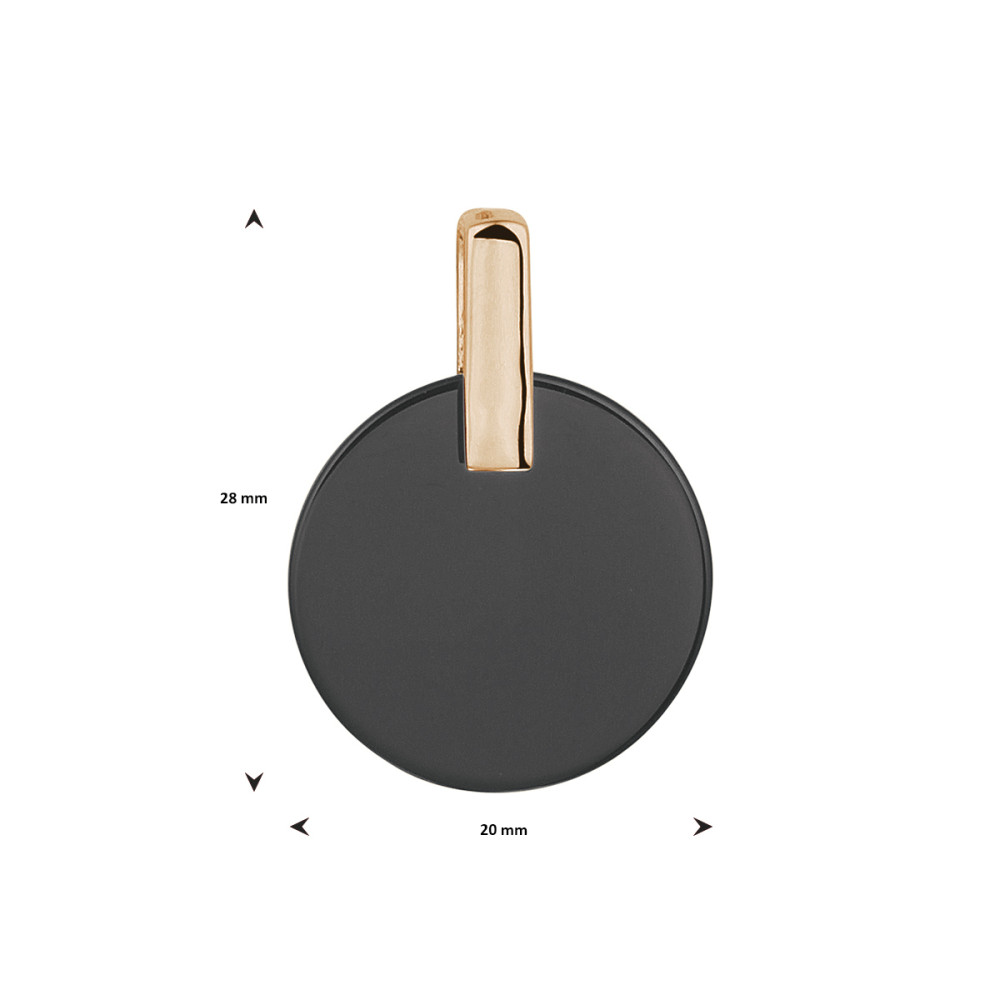 rosegold-plated-onyx-hanger-20-mm-breed-hoogte-28-mm