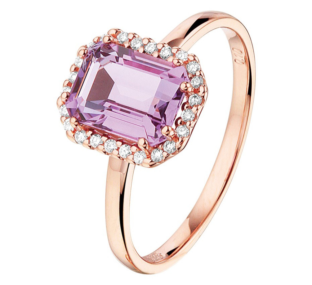 rosegouden-entourage-ring-met-amethist-en-diamanten