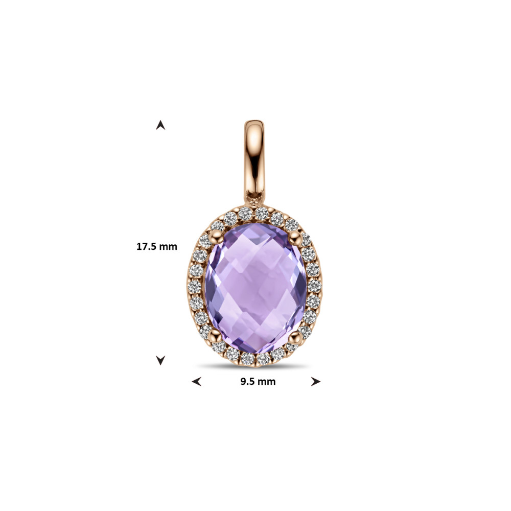 rosegouden-hanger-met-ovale-paarse-amethist-en-diamant-0-10-crt-hoogte-17-5-mm