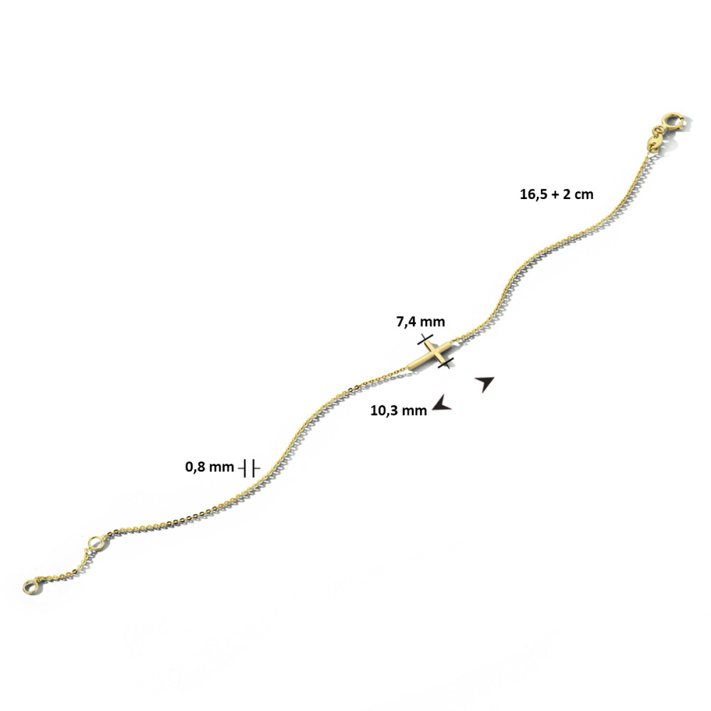 schakelarmband-anker-kruisje-14-karaat-goud-glanzend-7-4-mm-breedte-lengte-16-5-18-5-cm