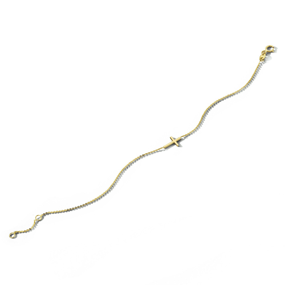schakelarmband-anker-kruisje-14-karaat-goud-glanzend-7-4-mm-breedte-lengte-16-5-18-5-cm