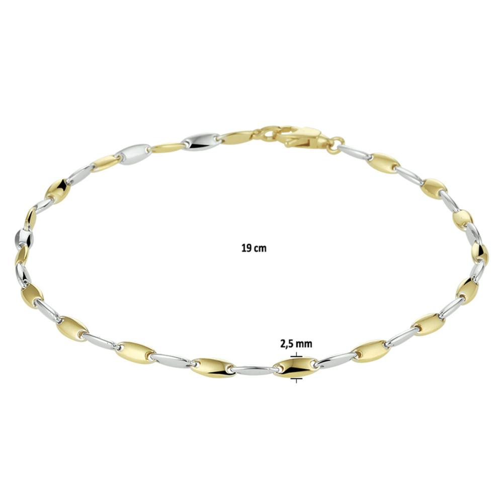 schakelarmband-bicolor-glanzend-14-karaat-goud-en-witgoud-2-5-mm-breedte-lengte-19-cm