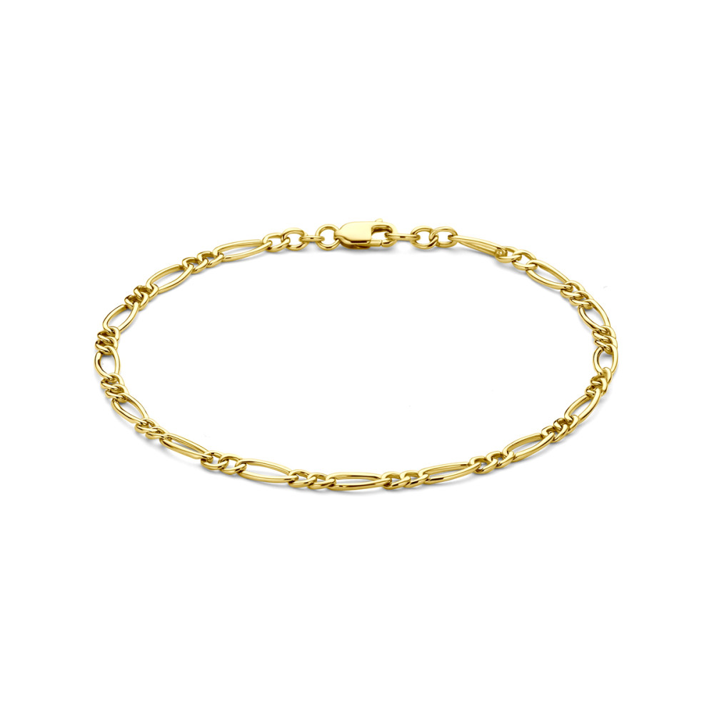 schakelarmband-figaro-14-karaat-goud-glanzend-3-5-mm-breedte-lengte-19-cm