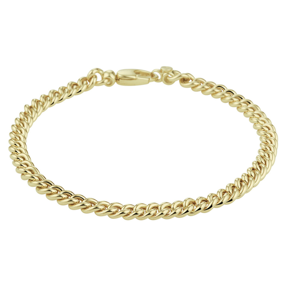 schakelarmband-gourmet-14-karaat-goud-glanzend-4-5-mm-breedte-lengte-19-cm